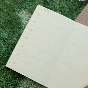 Weekly Planner Notebook, 5.25x8.5 in.