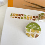 From Kioni Autumn Collection Early Fall Ginkgo Leaves Washi Tape, 15mmx10m-1