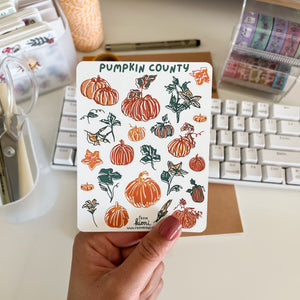 From Kioni Autumn Collection Pumpkin County Sticker Sheet-1