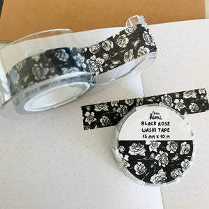 
            
                Load image into Gallery viewer, From Kioni Black Out From Kioni Black Rose Washi Tape, 15mmx10m -1
            
        