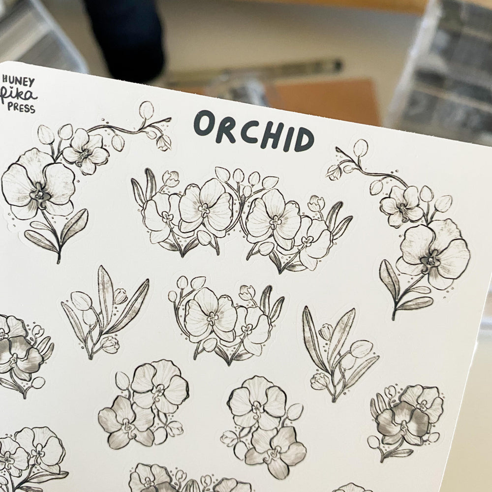 From Kioni Black Out Huney Pika Press Black Orchid Sticker Sheet-1