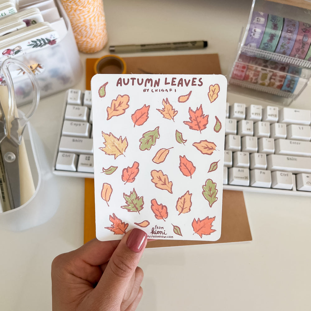 From Kioni Chibari Autumn Collection Autumn Leaves Sticker Sheet-1