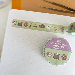 
            
                Load image into Gallery viewer, From Kioni Chibari Autumn Collection Witchy Essentials Washi Tape, 15mmx10m-2
            
        