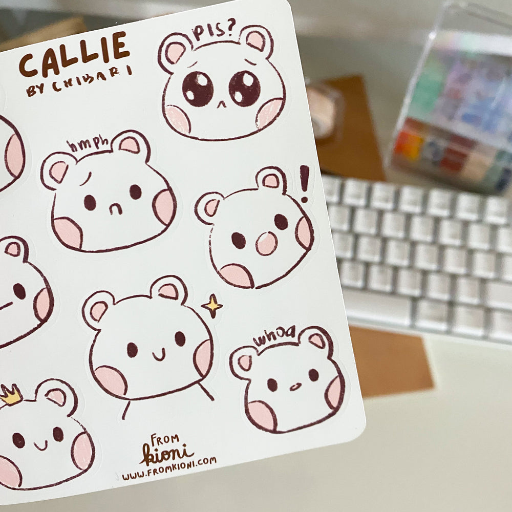 
            
                Load image into Gallery viewer, From Kioni Chibari Callie Sticker Sheet
            
        