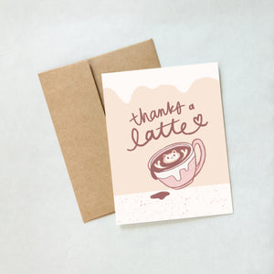 
            
                Load image into Gallery viewer, From Kioni Chibari Thanks A Latte Thank You Greeting Card 1
            
        