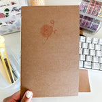 From Kioni Floral Renewal From Kioni Champagne Rose Handmade Notebook, 5.25x8.5 in.-1