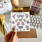 From Kioni Floral Renewal Huney Pika Press Orchid Sticker Sheet-1