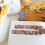From Kioni Floral Renewal Huney Pika Press Secret Garden Washi Tape, 15mmx10m-1
