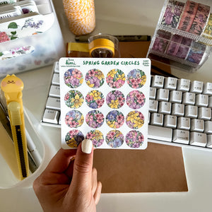 
            
                Load image into Gallery viewer, Spring Garden Circles Sticker Sheet
            
        