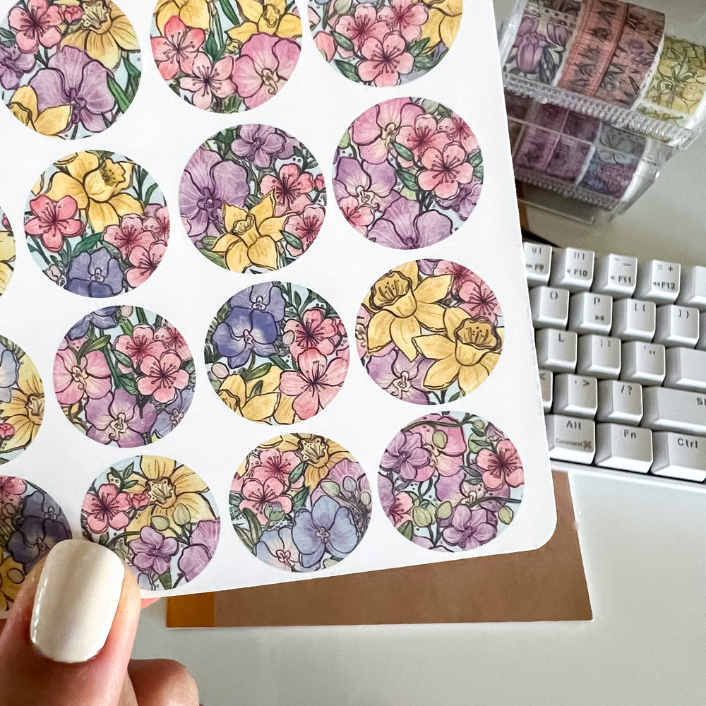 
            
                Load image into Gallery viewer, Spring Garden Circles Sticker Sheet
            
        