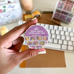 From Kioni Floral Renewal Huney Pika Press Spring Garden Stamp Washi Tape, 25mmx5m-1