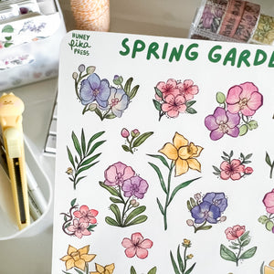 
            
                Load image into Gallery viewer, From Kioni Floral Renewal Huney Pika Press Spring Garden Sticker Sheet-1
            
        