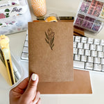 From Kioni Floral Renewal Huney Pika Press Tulip Handmade Notebook, 4.25x5 in.-1