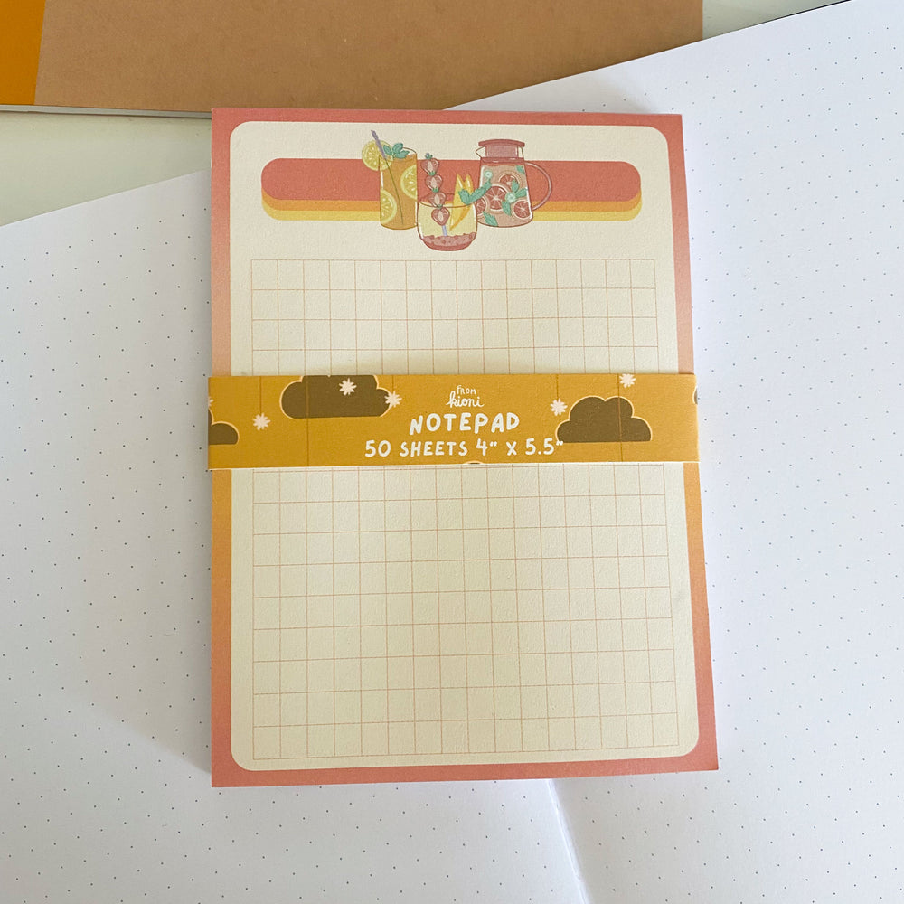 
            
                Load image into Gallery viewer, From Kioni Fruity Refreshments Notepad, 4x5.5 in.
            
        