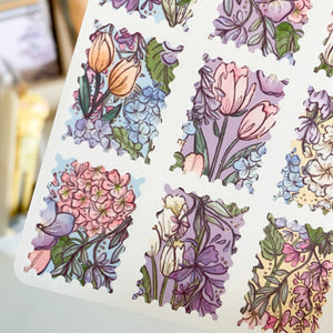 From Kioni Huney Pika Press Spring Collection Secret Garden Stamps Sticker Sheet