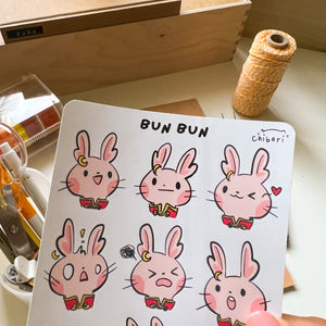 From Kioni Lunar New Year 2023 Chibari Bun Bun the Bunny Sticker Sheet-1