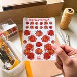 From Kioni Lunar New Year 2023 Huney Pika Press Chrysanthemum Sticker Sheet-1