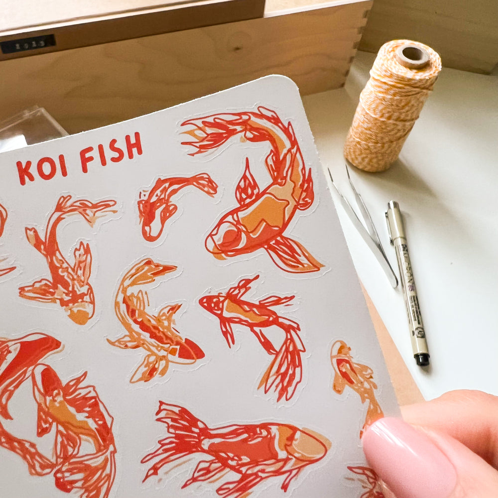 From Kioni Lunar New Year 2023 Koi Fish Sticker Sheet-1
