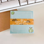 From Kioni Spring Collection Chibari Grompy the Frog Post-It Notes, 3x3 in.-1