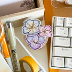 From Kioni Spring Collection Huney Pika Press Hydrangea Set (Pack of 3) Bigger Stickers, 1.5x1.5 in.