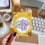 From Kioni Spring Collection Huney Pika Press Hydrangea Set (Pack of 3) Bigger Stickers, 1.5x1.5 in.