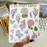 From Kioni Spring Collection Huney Pike Press XXL Secret Garden Sticker Sheet