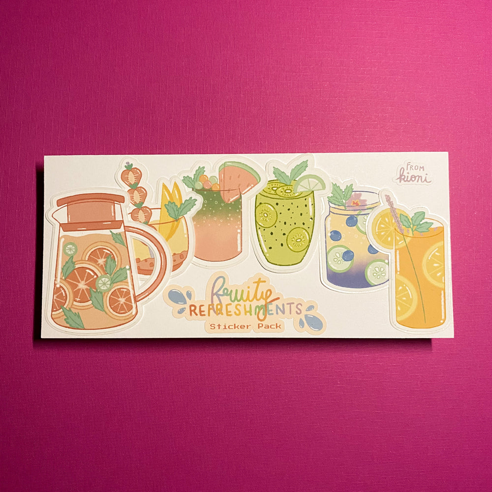 
            
                Load image into Gallery viewer, From Kioni Summer Lovin From Kioni Fruity Refreshments Sticker Pack
            
        