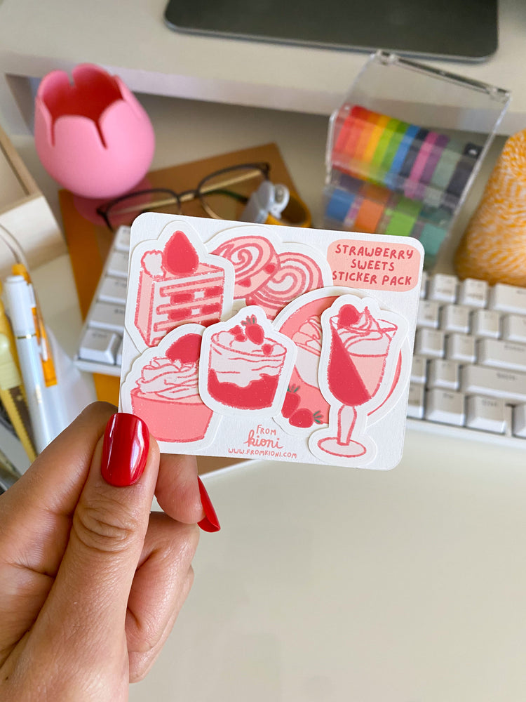 From Kioni Valentine_s Strawberry Sweets Sticker Pack