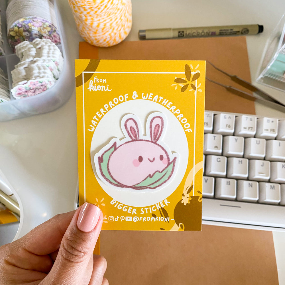 Usachi the Bunny Mochi Bigger Sticker, 2x2 in. Chibari From Kioni Sakura Festival-1